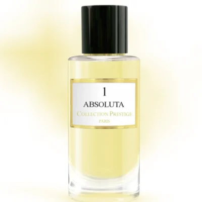 Achetez ABSOLUTA N°1 Collection Prestige Paris au Maroc Parfum oriental mixte intense aux notes d’iris, cuir, encens et vanille. Livraison rapide.