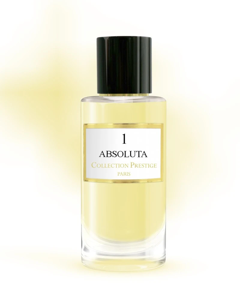 Achetez ABSOLUTA N°1 Collection Prestige Paris au Maroc Parfum oriental mixte intense aux notes d’iris, cuir, encens et vanille. Livraison rapide.