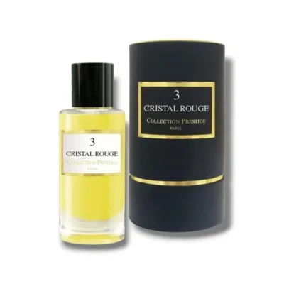 Cristal Rouge N°3 Collection Prestige Paris au Maroc , parfum luxueux inspiré de Baccarat Rouge 504. Sillage intense,