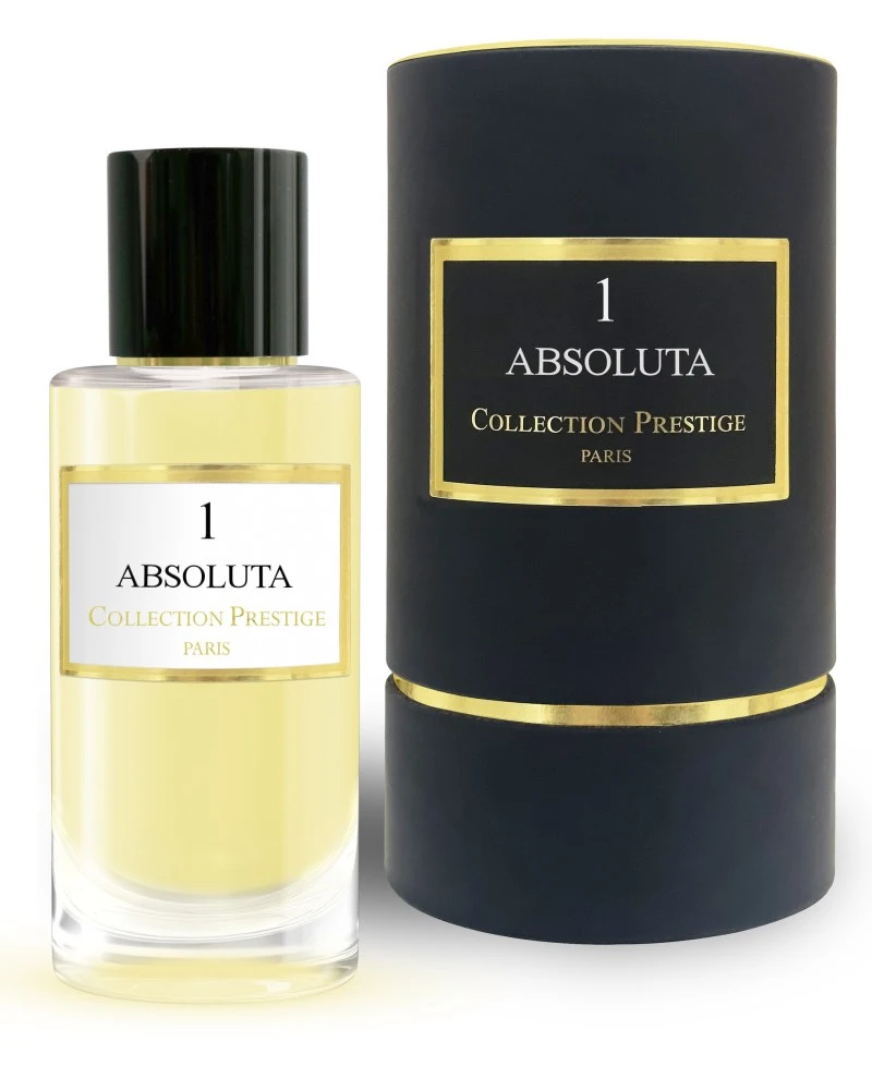 Achetez ABSOLUTA N°1 Collection Prestige Paris au Maroc Parfum oriental mixte intense aux notes d’iris, cuir, encens et vanille. Livraison rapide.