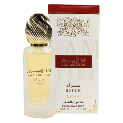 ana AL abyad rouge lattafa parfum pour cheveux 50 ml
