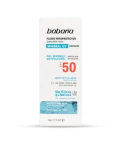 ECRAN SOLAIRE MINERALE PEAU SENSIBLE SPF50 BABARIA