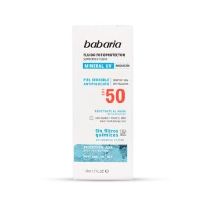 ECRAN SOLAIRE MINERALE PEAU SENSIBLE SPF50 BABARIA
