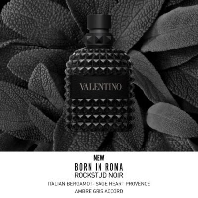 UOMO BORN IN ROMA ROCKSTUD NOIR