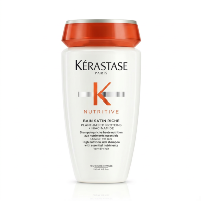 Kérastase Nutritive Bain Satin Riche 250 ml sur Lkadoo.ma. Shampooing nutritif pour cheveux très secs