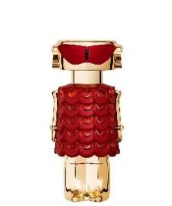 Fame In Love Parfum Elixir Rabanne, un parfum femme floral fruité gourmand aux notes de fraise, iris et vanille.