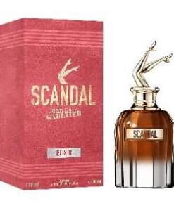 Scandal Elixir Jean Paul Gaultier pour femme, un parfum intense aux notes de mûre, iris et patchouli.