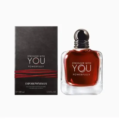 Achetez Stronger With You Powerfully Armani Eau de Parfum sur Lkadoo.ma. Parfum gourmand intense à la châtaigne et vanille. Livraison rapide Maroc.