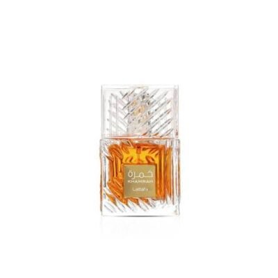 Découvrez Khamrah Lattafa Eau de Parfum au Maroc. Une fragrance unisexe orientale et gourmande aux notes de dattes, praliné, cannelle et vanille.